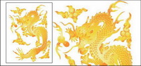 Golden Dragon Vector