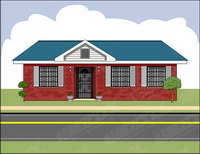 European house Vector -2