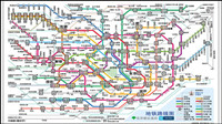 Tokyo subway operation circuit diagram vector