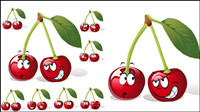 Cartoon fruit expression 05 - vector