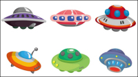 Cartoon UFO 01 - vector material