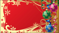 Gorgeous Christmas background 01 - vector material