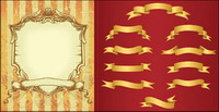 Ribbons, borders vector