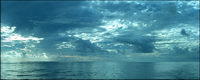 The sea on the sky picture material