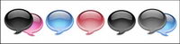 Crystal dialogue bubble icon png