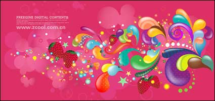 Colorful vector current case series - purple (7P)