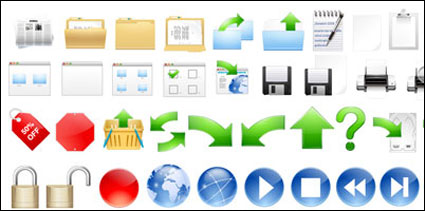 Exquisite icon vector material