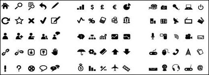 Simple vector icon in black and white material