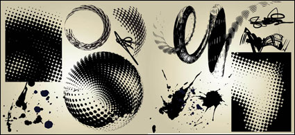 Ink black mark on the network utility vector