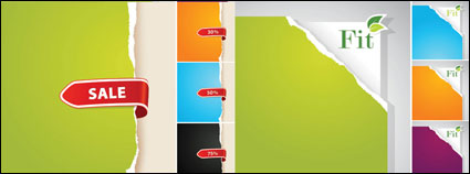 Ripped paper background Vector