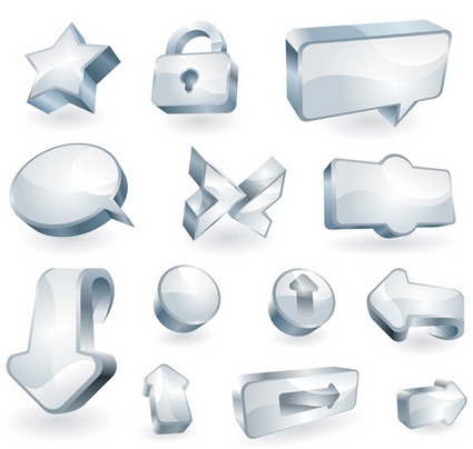 Clean glass icon vector material texture