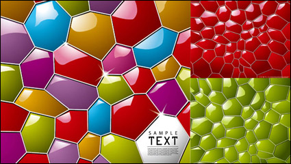 Three-dimensional honeycomb background vector material