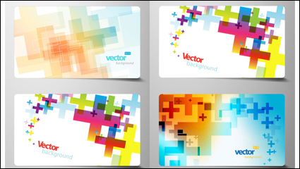 Beautiful card material 03-- vector material