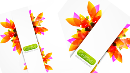 Creative floral colorful background vector material -1