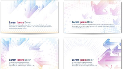 The elegance arrow card background vector material