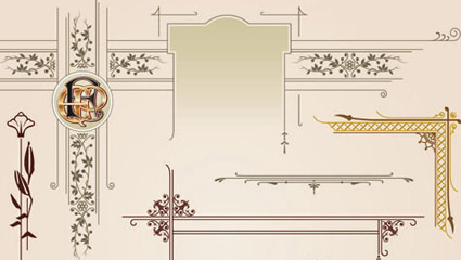 European pattern style 01 - vector