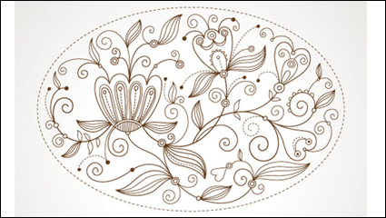 Fine background pattern 05-- vector material