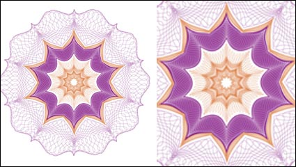 Fine anti-counterfeit pattern 05-- vector material