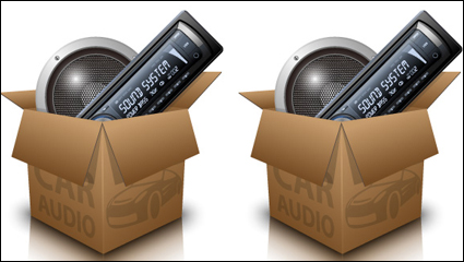 Car audio vector material -4 