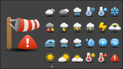 Cartoon weather icon -01