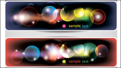 Bright halo banner 01 - vector material