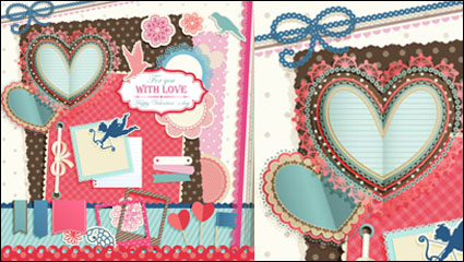 Valentine labels - Vector