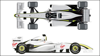 F1 car anatomy vector material