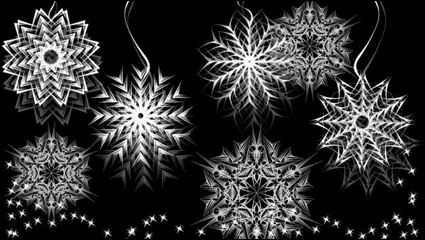 Black and white pattern 03 - vector material
