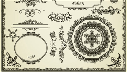 Classic pattern border 02 - Vector