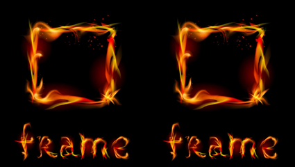 Flame effect 02 - vector material
