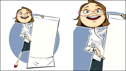 Cartoon characters 01 - Vector