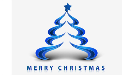 Creative Christmas tree 06 - vector material