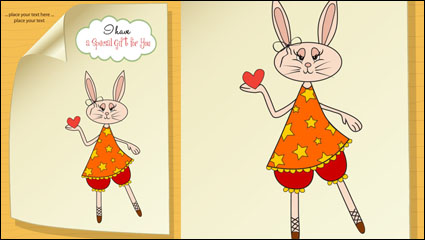 Cute cartoon illustration 04 - vector material