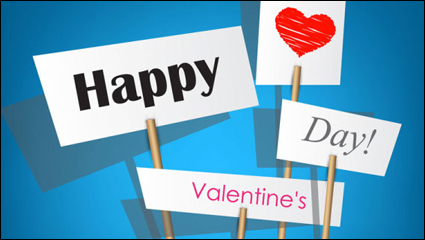Valentine label elements 08 - vector material