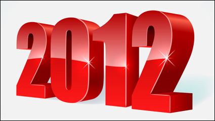 2012 Creative Fonts 01 - vector material