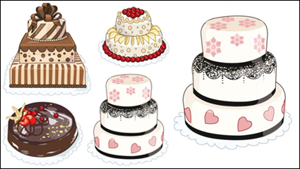 Cartoon pastry 03 - vector material