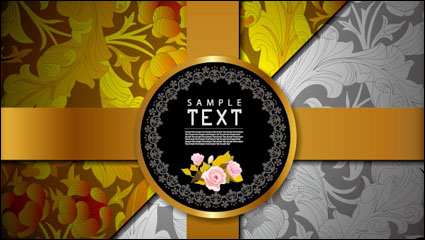 Classic pattern background 06 - vector material