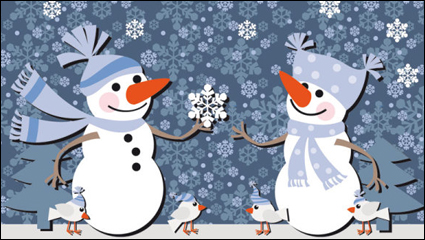 Christmas notes stickers 02 - vector material