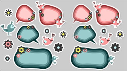 Cute cartoon 02. - Vector material