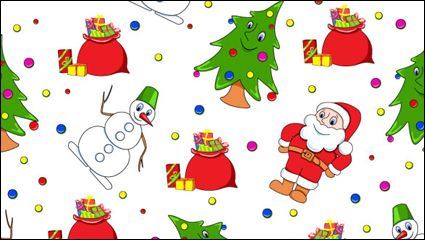 Beautiful cartoon pattern background pattern 05 - vector material