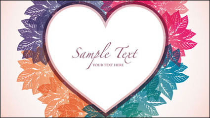 Heart-shaped border 01 - vector material