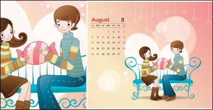 Calendar vector material