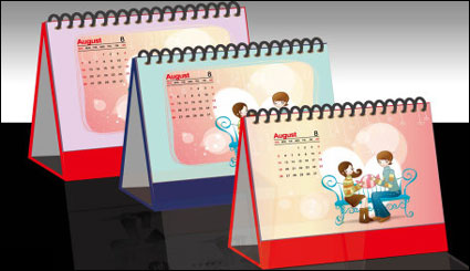 Calendar design effect diagram vector material