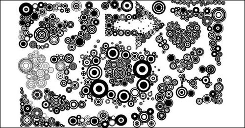 Circular graphic lace, the arrow