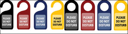 Do Not Disturb notices vector material