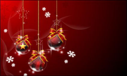 Christmas hanging ball Vector material