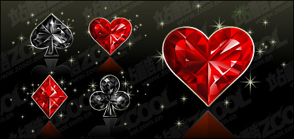 Diamond texture of Poker vector graphics material