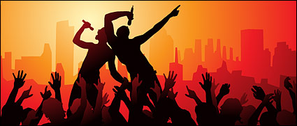 Singing and the enthusiasm of the audience