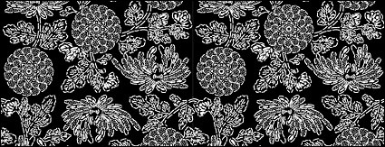 Vector traditional tiled background material-24