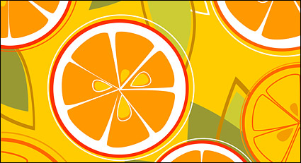 Oranges combination of vector